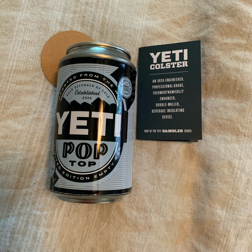 Yeti Pop Top Fake Can
